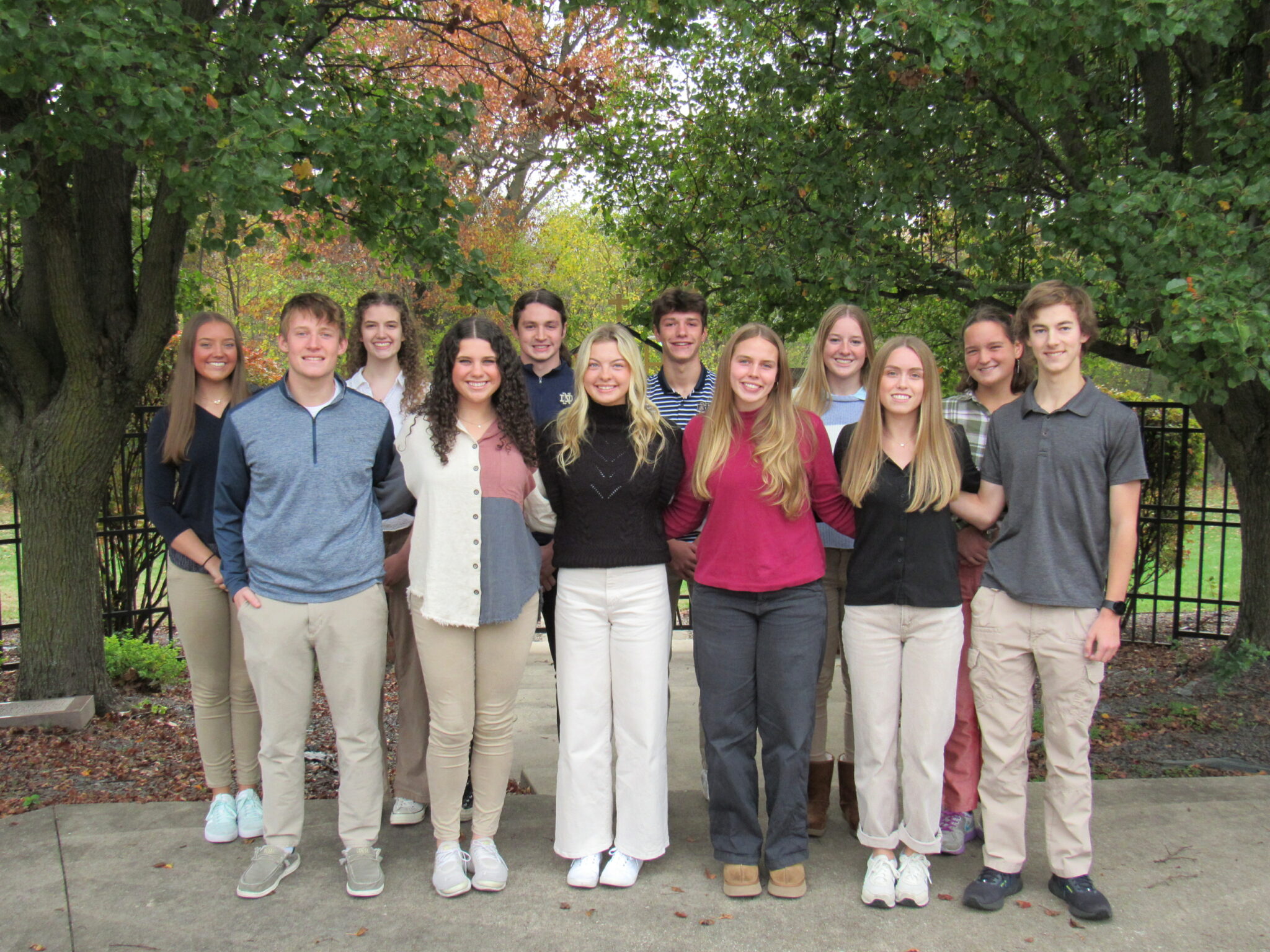 Front Row (L to R) Benjamin McDonald, Elena Mast, Adelin Schuster, Alyssa Ley, Avery Larson, Christopher McDermottBack Row (L to R) Avery Kapp, Grace Marner, Harrison Miller, Brody Jones, Allison Vranjes, Morgan Zanger