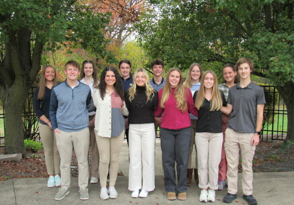 Front Row (L to R) Benjamin McDonald, Elena Mast, Adelin Schuster, Alyssa Ley, Avery Larson, Christopher McDermottBack Row (L to R) Avery Kapp, Grace Marner, Harrison Miller, Brody Jones, Allison Vranjes, Morgan Zanger